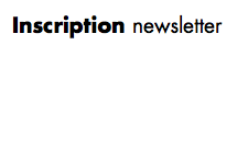 Inscription newsletter